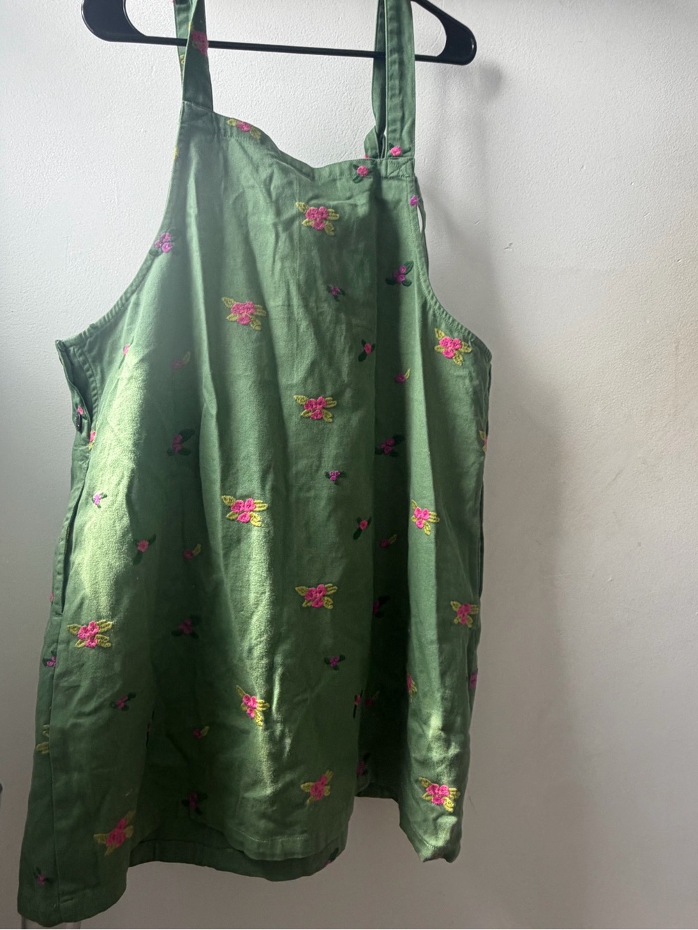 Lucy & Yak mini pi I green floral dress size large - Picture 4 of 7